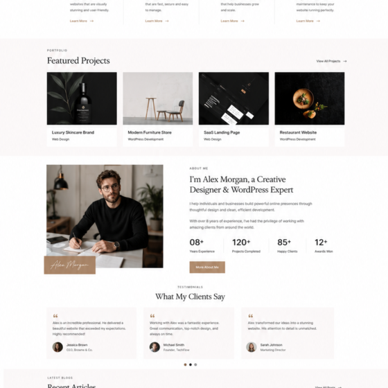 Premium WordPress Portfolio Theme